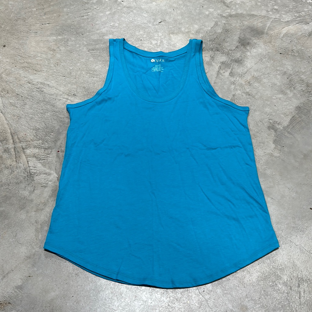 Stylus Brand Aqua Blue Tank Size L  E 60